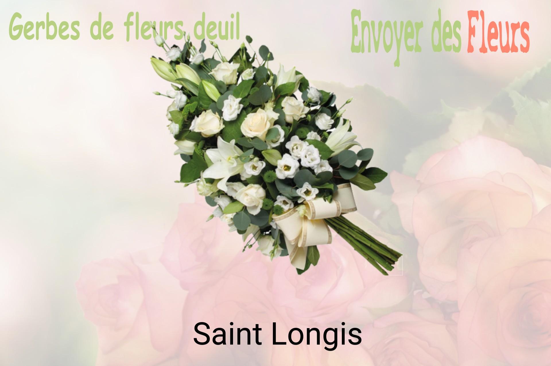 Gerbe de fleurs de deuil livrée à Saint-Longis